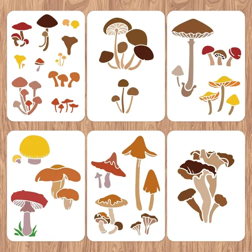 Miniatura 22 de INFUNLY Plantillas de Pared de Mandala para Pintar Plantillas de Azulejos Reutilizables para Paredes Plantillas de Piso de Concreto 12"X12