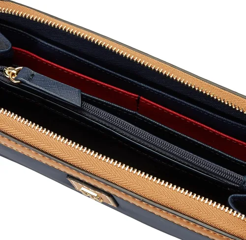 Miniatura 5 de Tommy Hilfiger Julia - Cartera grande de nailon con cremallera para mujer