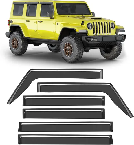 Miniatura 27 de Extra-Thick Window Rain Guard for 2004-2014 Ford F150 Extended Cab/SuperCab Rain Guards Tape-on Side Truck Window Visors Low Profile Vent Visor