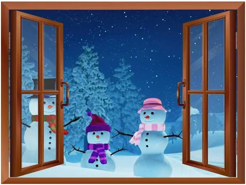 Miniatura 10 de wall26 Vinilo adhesivo de pared con diseño de Papá Noel y renos en la noche de luna llena, autoadhesivo, extraíble, para ventana, 24 x 32 pulgadas