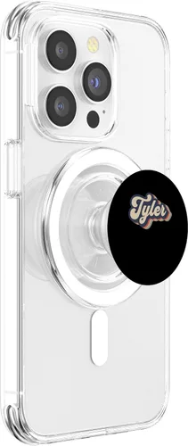 Miniatura 3 de Mens Retro Vintage Tyler Name Personalized PopSockets MagSafe PopGrip for iPhone