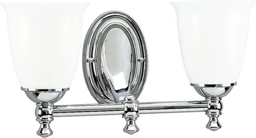 Miniatura 8 de Progress Lighting P3027-15 Victorian Bath & Vanity, 5-5/8 pulgadas de ancho x 8-1/2 pulgadas de alto, cromo Cromo pulido
