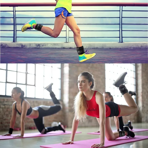 Miniatura 6 de Sportneer Adjustable Ankle/Wrist Weights for Men Women Kids, Weighted Leg & Cuff Strength Training for Yoga Walking Running Aerobics Gym Fitness
