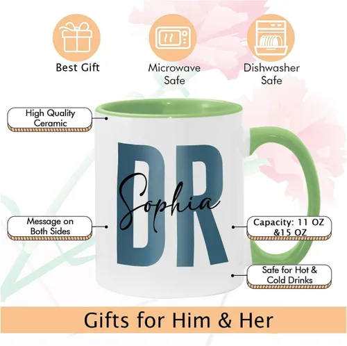 Miniatura 6 de A62227 - Taza de regalo de graduación personalizada con datos nutricionales de doctorado, nombre personalizado y año para mujeres, regalos de nuevo