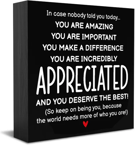 HTBIG Regalos inspiracionales para hombres, mujeres, amigos, decoración de oficina para compañeros de trabajo, regalos de reconocimiento, You Are