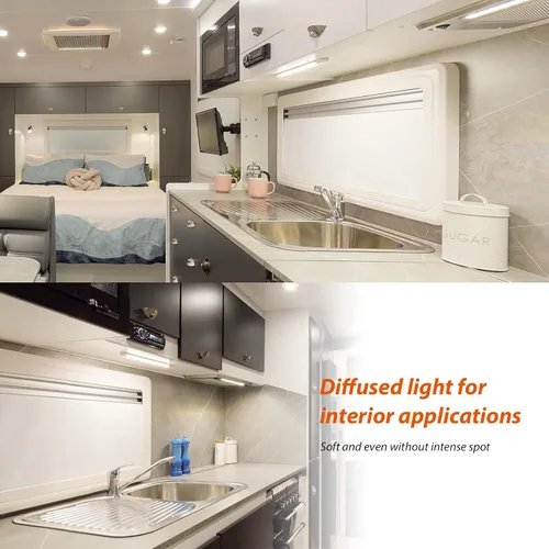 Miniatura 3 de Dream Lighting, tira de luces LED de 12 V de dos fases para debajo del armario