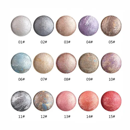 Miniatura 2 de Paleta de polvo de sombra para maquillaje de ojos, Mallofusa, opcional 12 colores metálicos, Estándar, Moon Light