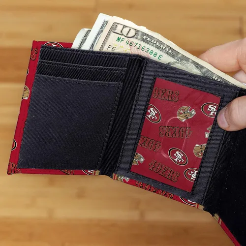Miniatura 2 de Rico Industries Billetera triple de lona de la NFL - Gran accesorio
