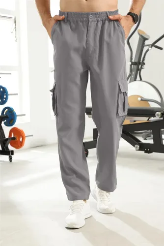 Miniatura 5 de Pantalones de carga para hombre, ligeros, tácticos, para senderismo, ajuste clásico, múltiples bolsillos