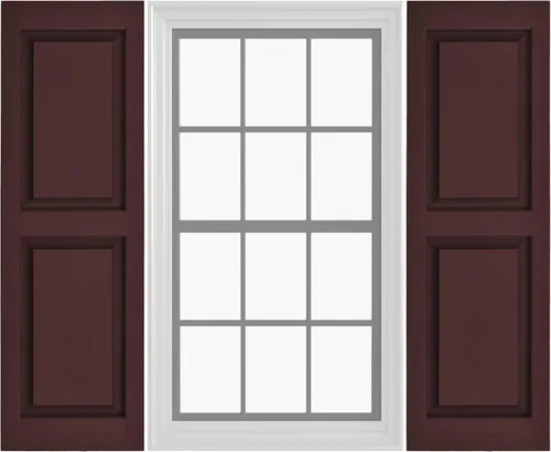 Miniatura 13 de Persianas de vinilo de panel elevado Pontiac Trail (1 par) 14.5"x31" - Cielo de noche azul marino Persianas de ventana para exteriores Incluye