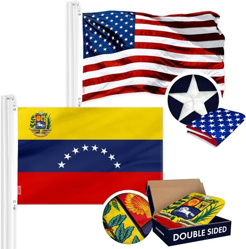 Miniatura 10 de G128 Paquete combinado: bandera estadounidense de Estados Unidos de 3 x 5 pies bordada de estrellas y Gadsden (Dont Tread On Me) bandera de 3 x 5