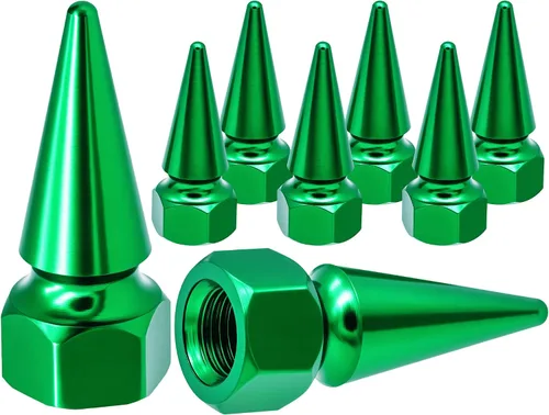 Miniatura 14 de 4 piezas de tapas de válvula de rueda con forma de punta, tapa de aire de aluminio para automóviles, cubiertas universales de válvula de rueda a