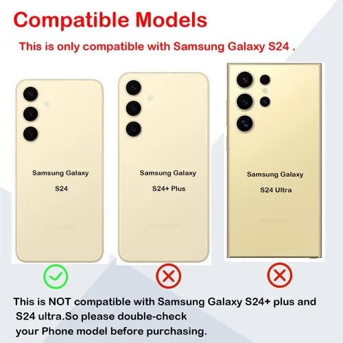 Miniatura 2 de Reemplazo de cristal trasero para Samsung Galaxy S24 con kit de herramientas de reparación profesional (Amber Yellow)