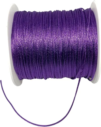 Miniatura 7 de Hilo de cuentas de poliéster de 0.039 pulgadas para bricolaje, opciones de varios colores, collar de amistad de macramé, cuerda para hacer pulseras