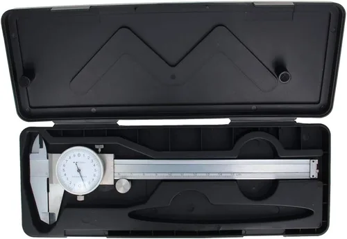 Miniatura 4 de Utoolmart Vernier Pinza 5.906 in X 0.001 in Acero al carbono endurecido herramienta de medición de pinza cromada para mediciones de precisión