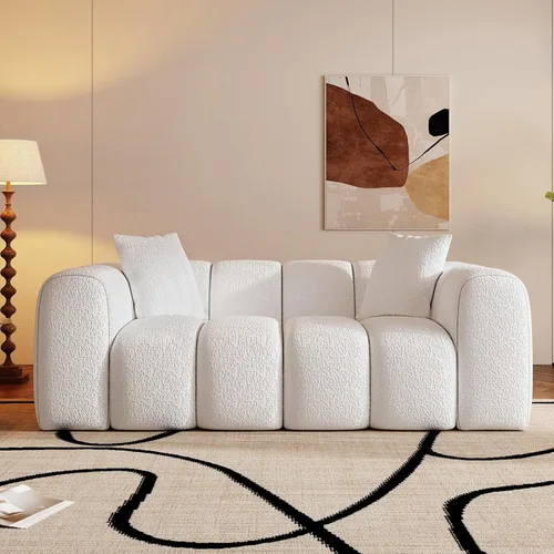 Miniatura 11 de Sofá seccional modular de 108" — Sofá nube de gran tamaño con chaise en forma de L, seccional modular tapizado de 3 asientos para sala de estar