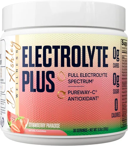 Electrolyte Plus - Mezcla de bebida en polvo, electrolitos de espectro completo con oligominerales para una máxima hidratación, cero azúcar, 30