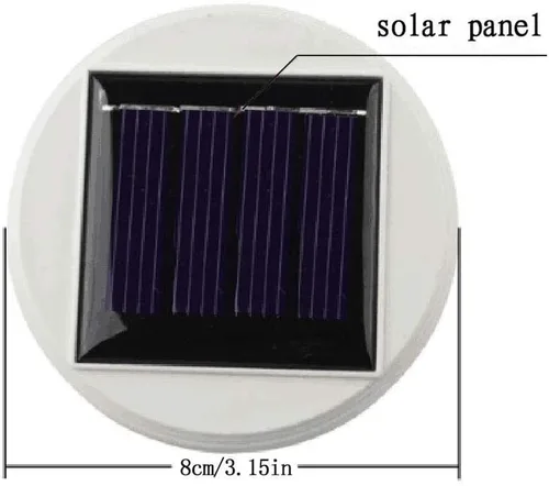 Miniatura 5 de WSgift Farolas de Jardín de Mosaico de Vidrio con Cambio de Color, Alimentadas por Energía Solar, Recargables, Luces de Mesa Solares, Luces de Noche