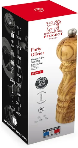 Miniatura 6 de Peugeot Molinillo de sal Paris Olivier 18cm - 7in Madera de Olivo