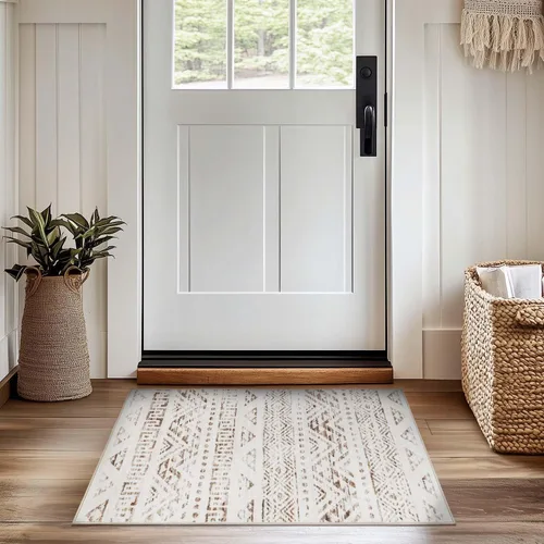 Miniatura 100 de jinchan Alfombra marroquí de pasillo 2x10 para pasillo - Alfombra de pasillo para cocina bohemia lavable a máquina, alfombra moderna suave, Boho