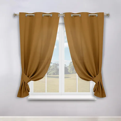 Miniatura 200 de Superior Cortinas Opacas, Oscurecimiento de Habitación, Dormitorio, Cortinas, Cocina, Acentos de Ventana de Sala de Estar, Bloqueo Solar, Térmico