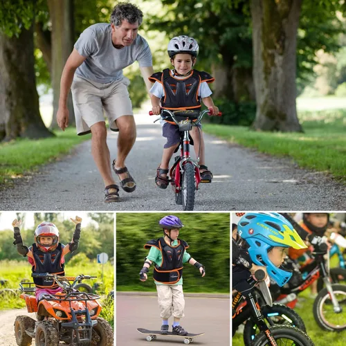 Miniatura 2 de Chaleco protector de la columna vertebral del pecho del cuerpo de la bici de la suciedad de los niños para ciclismo de montaña