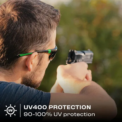 Miniatura 6 de NoCry Gafas de seguridad transparentes para hombres y mujeres; gafas de trabajo ligeras con brazos ajustables y agarres antideslizantes y lentes