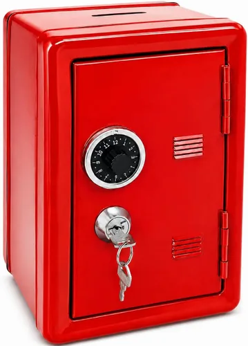 Miniatura 8 de Alcancía segura para niños, caja fuerte de metal con llave, caja de ahorro de dinero para niños y niñas, los mejores bancos de regalo