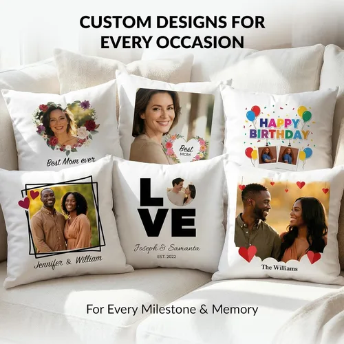 Miniatura 3 de ArtPix 3D Funda de almohada con fotos personalizada, funda de cojín personalizada con cualquier impresión de imagen, gran regalo para padre, papá
