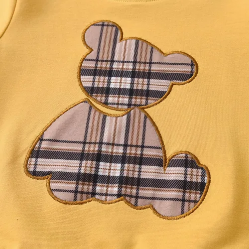 Miniatura 15 de Ropa de bebé niño niño manga larga con estampado de oso + pantalones deportivos