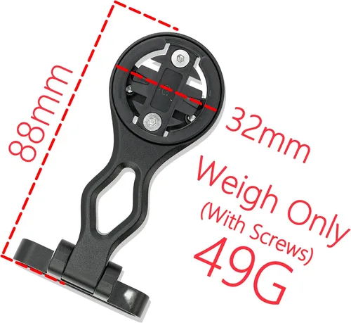 Miniatura 4 de Thinvik Montaje extendido exterior y soporte para computadora de bicicleta para Garmin Wahoo Bryton Series, montaje combinado de ángulo ajustable