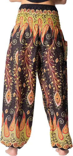 Miniatura 5 de B BANGKOK PANTS - Pantalones tipo harén para mujer, ropa bohemia con bolsillos