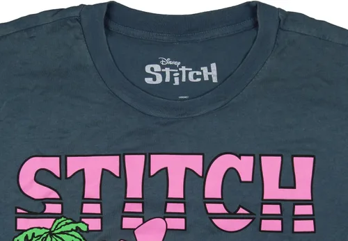 Miniatura 4 de Disney Junior Lilo & Stitch Aloha Stitch Surfing with Palm Trees and Flowers Graphic Camiseta