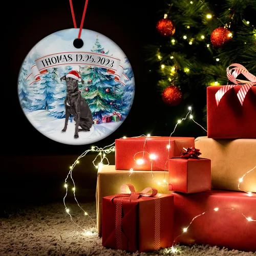 Miniatura 3 de Prezzy Adornos personalizados de Aussiedor para decoración de árbol de Navidad, regalo de recuerdo para amantes de las mascotas, dueños de animales