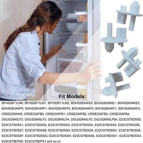 Miniatura 6 de 4 piezas 241993101 Crisper - Cubierta de estante para frigidaire Sears Kenmore frigidaire frigidaire Sears Kenmore soporte de estante reemplazar