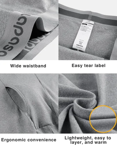 Miniatura 5 de LAPASA Men's Thermal Underwear Bottom Long Johns Pants Base Layer Lightweight Midweight Heavyweight Cold Weather M10M25M56