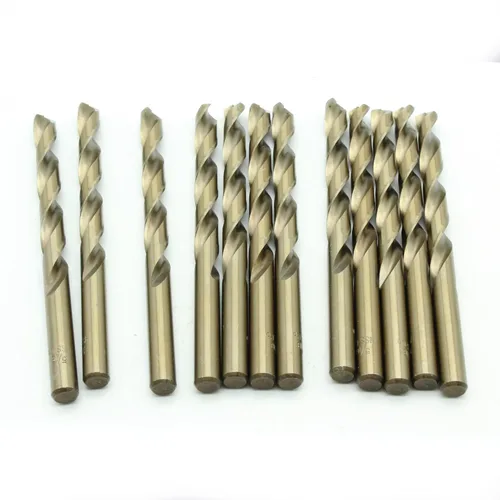 Miniatura 7 de TEMO 12 piezas 1/2 pulgada M35 cobalto 135 grados Jobber longitud broca torsión 6 pulgadas longitud