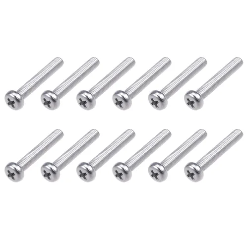 Miniatura 37 de METALLIXITY Tornillos de máquina (M2 x 0.118 in), 30 unidades, pernos Phillips cruzados de acero inoxidable 304, para instalación de muebles