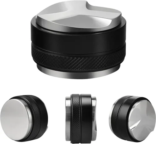 Miniatura 8 de Manipulador espresso de 2.008 in, altura ajustable del distribuidor de café, nivelador de café que se adapta con doble cabeza dos en uno y tres