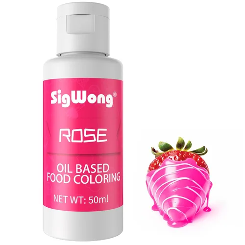 Colorante alimentario a base de aceite para chocolate, 1.7 fl oz de rosa mejorado a base de aceite comestible para decoración de pasteles, hornear,