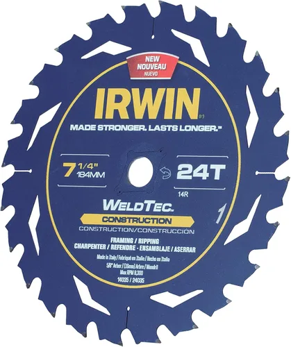 Miniatura 3 de IRWIN Tools MARATHON - Hoja de sierra circular inalámbrica de carburo, 6 1/2 pulgadas, 18T (14020)
