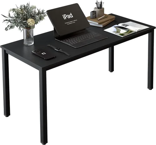 Miniatura 14 de Escritorio para computadora para espacio pequeño, moderno y simple, escritorio para computadora portátil, escritorio de estudio para oficina en Negro
