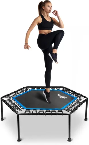 Yes4All Trampolín de rebote para adultos, 48 pulgadas, 350 libras, trampolín de ejercicio estable y silencioso para rebote, salto cardiovascular Sin