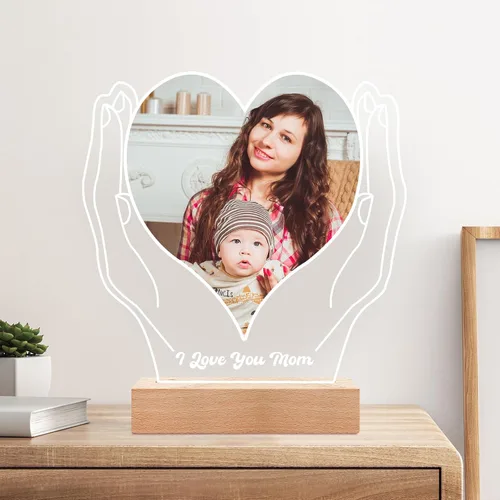 Miniatura 5 de KoxSmar Marcos de Fotos Personalizados con Foto, Marco de Fotos Personalizado con Luz Nocturna, Marco de Fotos Personalizado, Regalos Personalizados