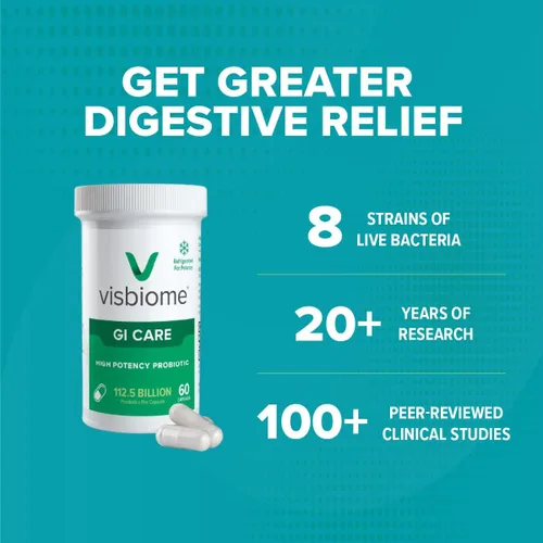 Miniatura 2 de Visbiome® Cápsulas probióticas de alta potencia 112.5 mil millones de CFU – Síndrome del intestino irritable (IBS) alimento médico, enviado frío