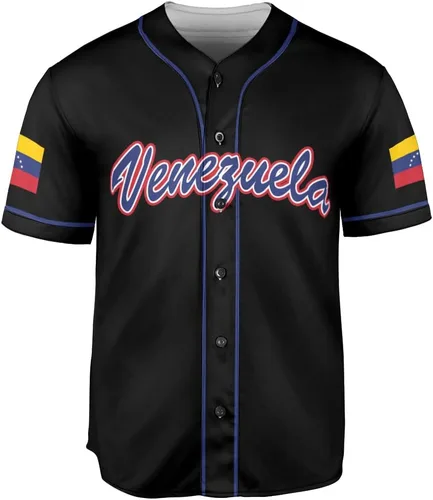 Miniatura 2 de Camiseta de béisbol de Venezuela con nombre personalizado, camiseta de Venezuela para hombres y mujeres, camiseta de béisbol unisex S-5XL