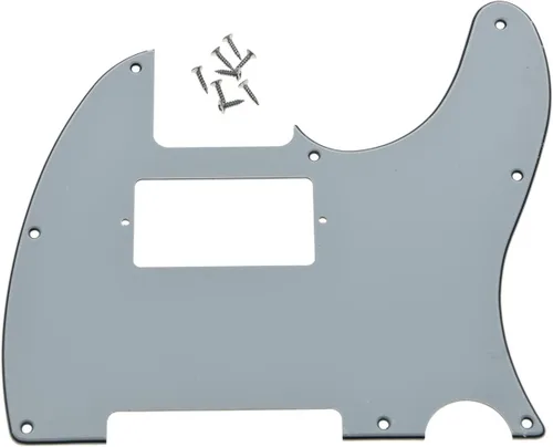 KAISH - Carcasa de 8 agujeros para guitarra Tele Humbucker, golpeador blanco de 3 capas para Telecaster de EE. UU./México