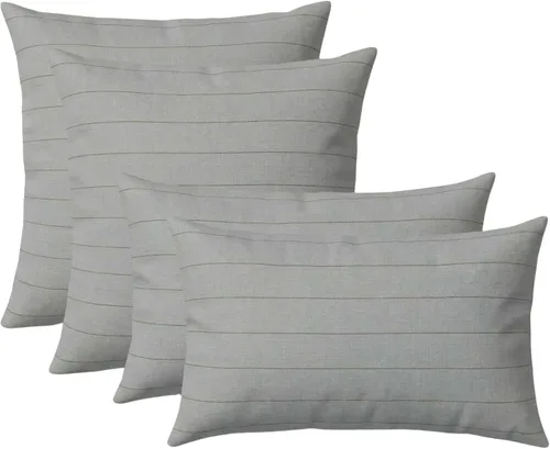 Miniatura 33 de RSH DECOR: Sunbrella Lumbar & Square Pillows Set of 4 20" x 12" & 17" x 17" Water & Fade-Resistant Fabric Outdoor Throw Pillows for Patio