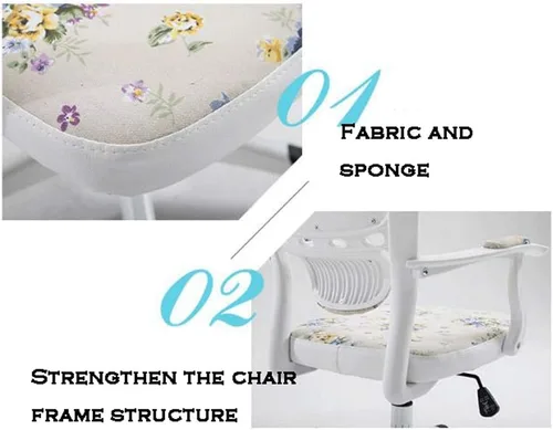 Miniatura 3 de YYDS Silla cómoda para juegos, silla de oficina con patas de acero, ergonómica giratoria para el hogar, para transmisión en vivo, ergonómicamente