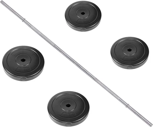 Miniatura 5 de Signature Fitness - Placa de peso estándar de vinilo de 1 pulgada para entrenamiento de fuerza y levantamiento de pesas, varios tamaños